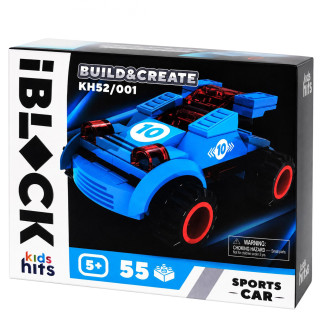 Детский конструктор IBLOCK JUNIOR KH52/001(Blue) 55 деталей