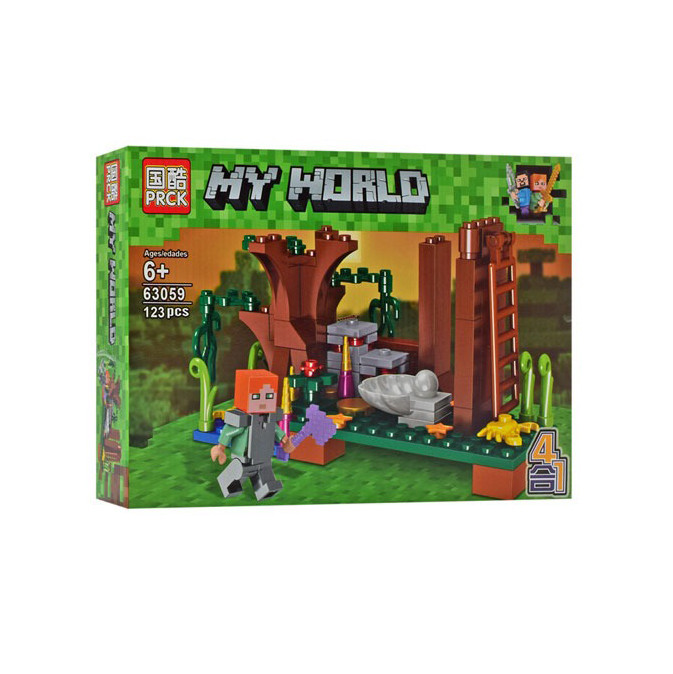 Конструктор типа лего Майнкрафт  My World 63059, 113 деталей опт, дропшиппинг