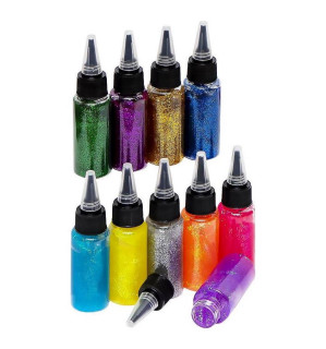 Клей із блискітками COLOR-IT 300SP, 30 мл 12 кольорів