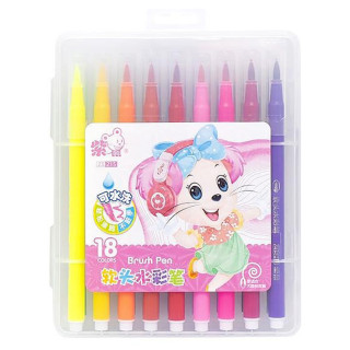 Дитячий набір фломастерів 215-18(Pink) 18 кольорів