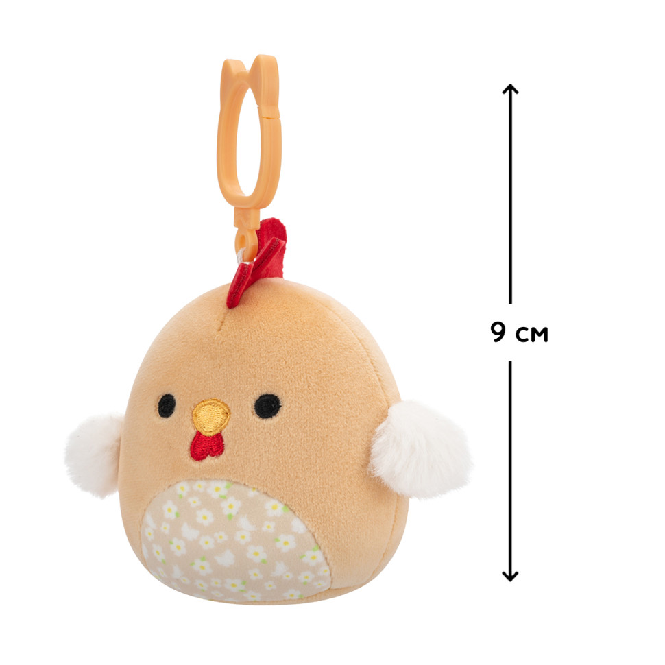 Мягкая игрушка на клипсе Петушок Рути Squishmallows SQCP00465, 9 см опт, дропшиппинг