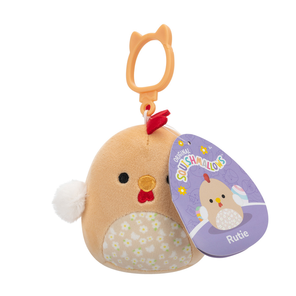 Мягкая игрушка на клипсе Петушок Рути Squishmallows SQCP00465, 9 см опт, дропшиппинг
