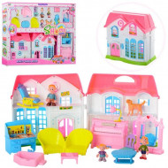 Іграшковий будиночок для ляльок 3907-1 з меблями і фігурками