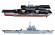 Конструктор SLUBAN M38-B0698 Военный корабль, 1636 деталей опт, дропшиппинг
