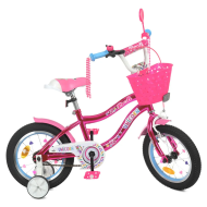 Велосипед детский PROF1 Y14242S-1 14 дюймов, малиновый