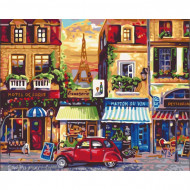 Картина по номерам. Городской пейзаж "Улицами Парижа" KHO2189, 40х50 см