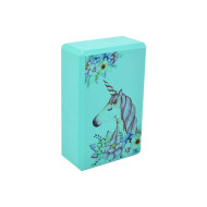 Блок для йоги "Единорог" MS 0858-14(Turquoise) EVA 23 х 15 х 7,5 см