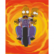 Картина по номерам "Гомер и Барт на байке" Art Craft 10286-AC 40х50 см