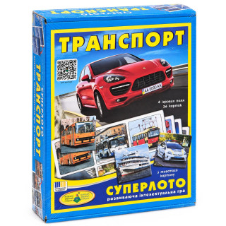 Настольная игра супер ЛОТО "Транспорт" 81978, 36 карточек
