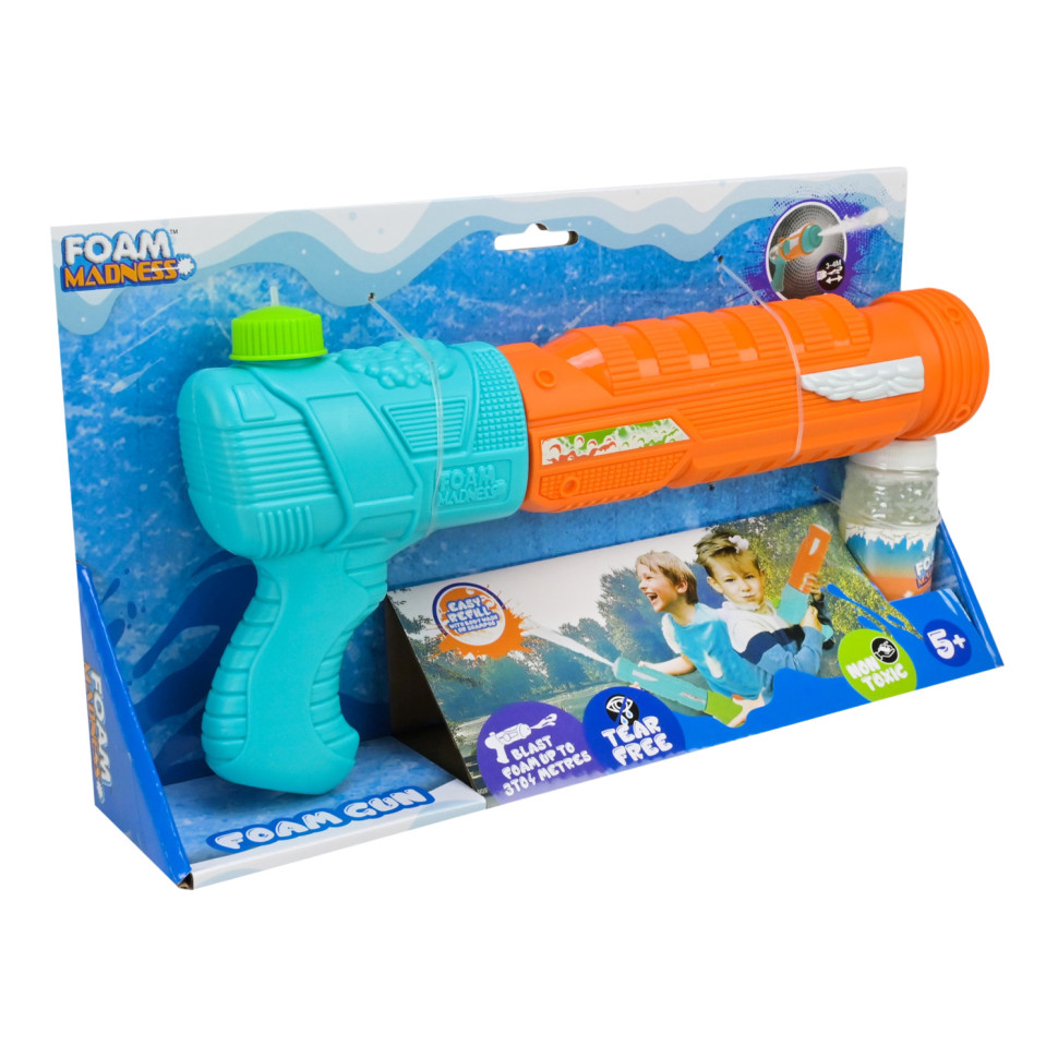 Водный пистолет Foam Gun F9106(Orange) стреляет пеной, дальность 3-4 метра опт, дропшиппинг