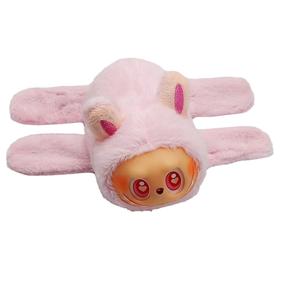 Детская мягкая игрушка-браслет The Monsters Labubu LBB-R(Pink) опт, дропшиппинг