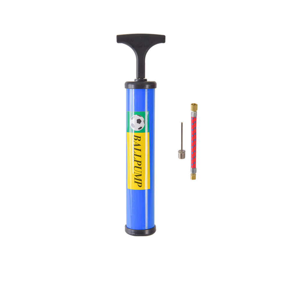 Ручной насос для мячей N41504(Blue) 25 см, игла для накачки и гибкий шланг опт, дропшиппинг