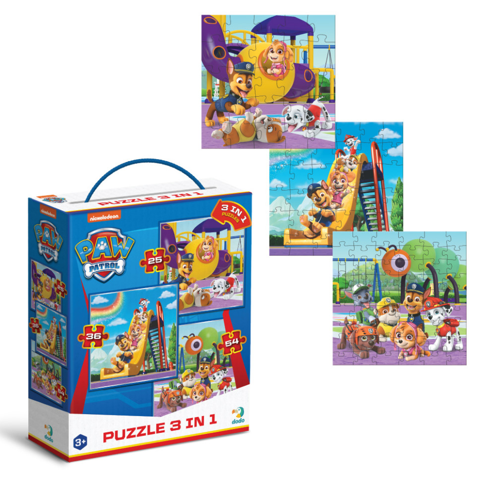 Дитячий пазл Ігровий майданчик Paw Patrol 200578, 3 в 1 - гурт(опт), дропшиппінг 