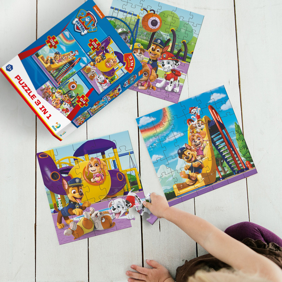 Дитячий пазл Ігровий майданчик Paw Patrol 200578, 3 в 1 - гурт(опт), дропшиппінг 