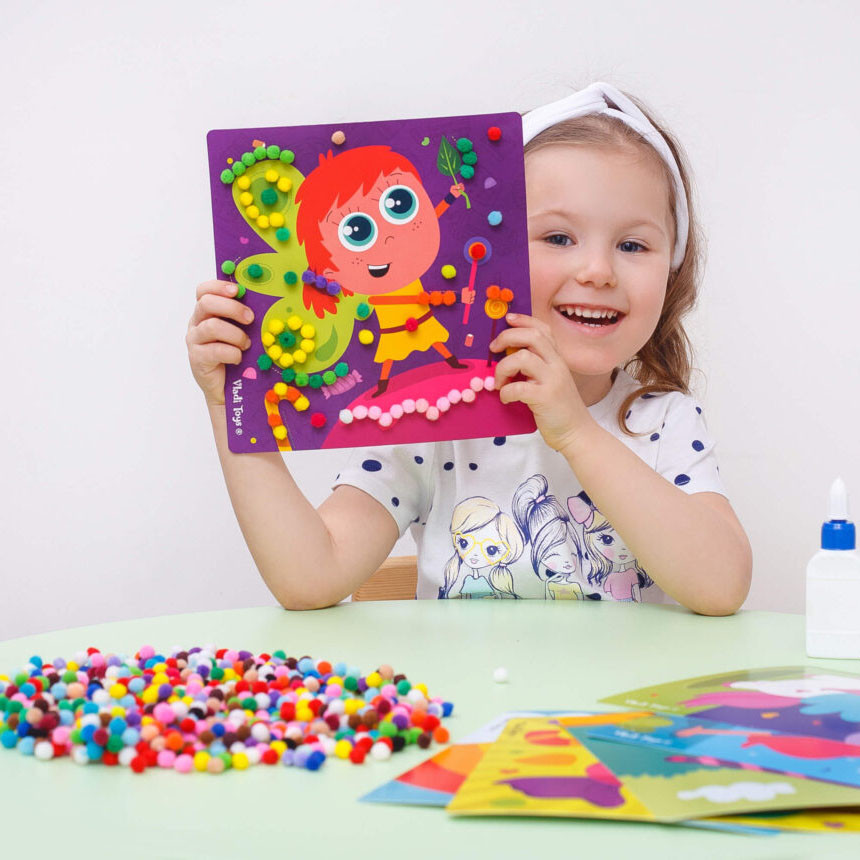 Набор для творчества Rainbow pompoms 