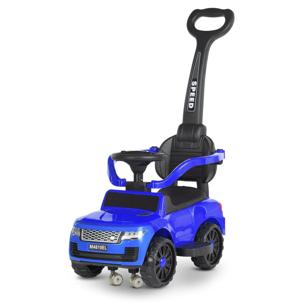 Каталка-толокар Bambi Racer M 4810EL-4 синій 2-в-1 - гурт(опт), дропшиппінг 