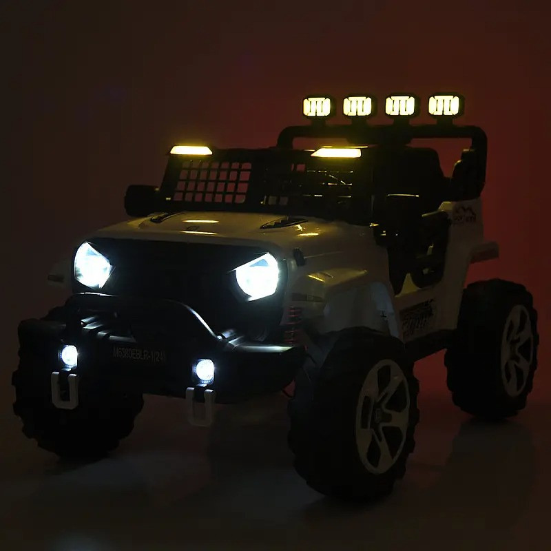 Детский электромобиль Джип M 6380EBLR-1(24V) до 30 кг, белый опт, дропшиппинг