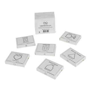Набор деревянных головоломок "Wooden mini puzzle set #2" set2en 6 штук