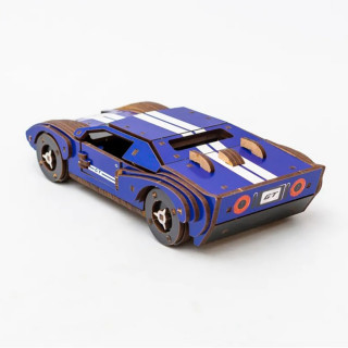 Деревянный 3D конструктор Fast car Gt Puz-26915, 164 детали