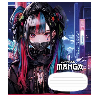 Тетрадь ученическая "Manga style" 024-3323K-1 в клетку, 24 листов