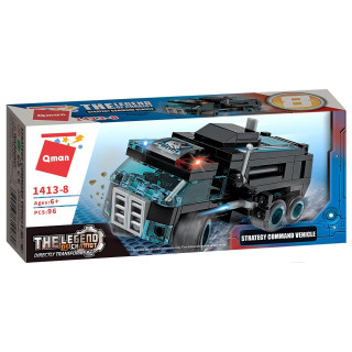 Дитячий Конструктор Qman 1413-1-8 транспорт, зброя, 95 дит. 