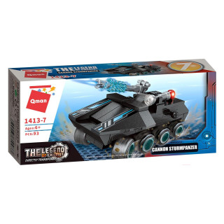 Дитячий Конструктор Qman 1413-1-8 транспорт, зброя, 95 дит. 