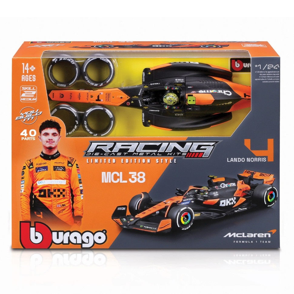 Авто-конструктор MCLAREN MCL38 Bburago 18-28511 масштаб (1:24) опт, дропшиппинг
