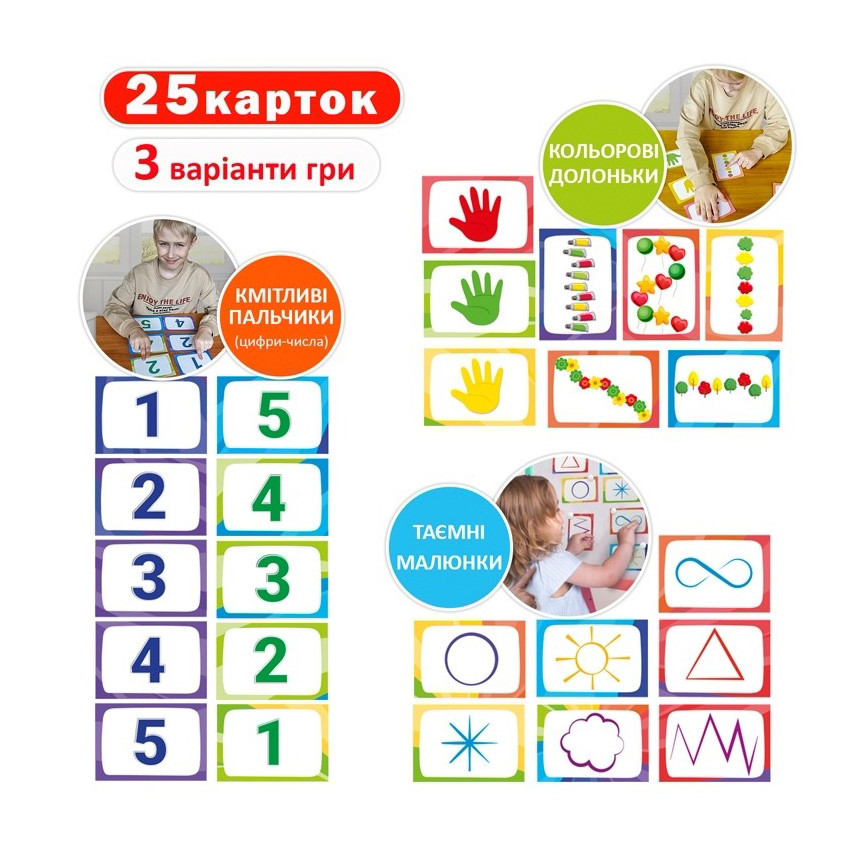 УЦЕНКА!!! Детский набор развивающих карт 