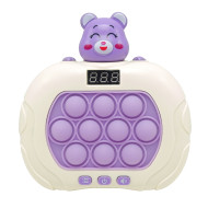 Электронная приставка Pop It консоль Quick Push Finger Press "Мишки" ZZ-100(Violet), фиолетовый