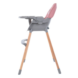Стульчик для кормления ME 1111 LUMI Pink экокожа