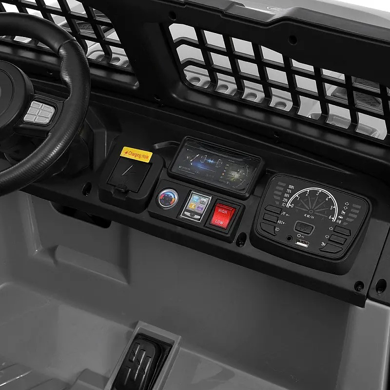 Детский электромобиль Джип M 6380EBLR-11(24V) до 30 кг, серый опт, дропшиппинг