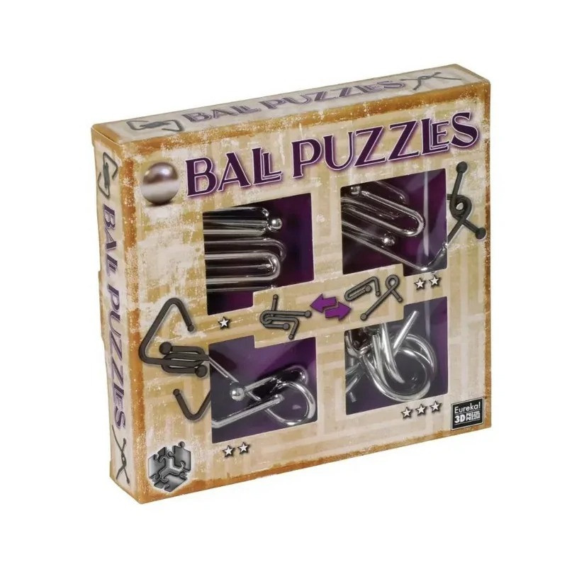 Набір металевих головоломок Ball Puzzless 3D Puzzle 473204, 4 штуки - гурт(опт), дропшиппінг