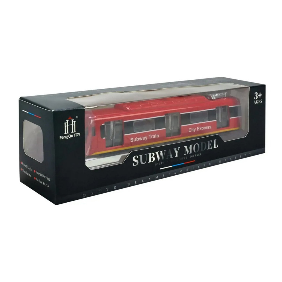 Дитячий ігровий потяг 731-27K(Red) червоний, світиться, 23х4х5 см - гурт(опт), дропшиппінг 