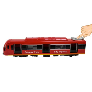 Детский игровой поезд 731-27K(Red) красный, светится, 23х4х5 см