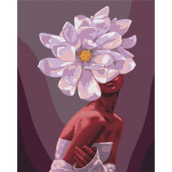 Картина по номерам "В объятиях цветов" Brushme BS51361 40х50 см