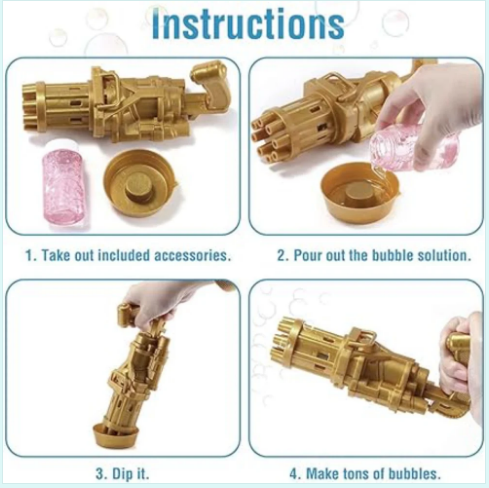 Генератор мыльных пузырей Bubble Gun Blaster 