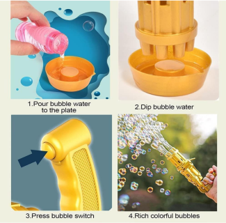 Генератор мыльных пузырей Bubble Gun Blaster "Пулемет" Bambi BB-04893