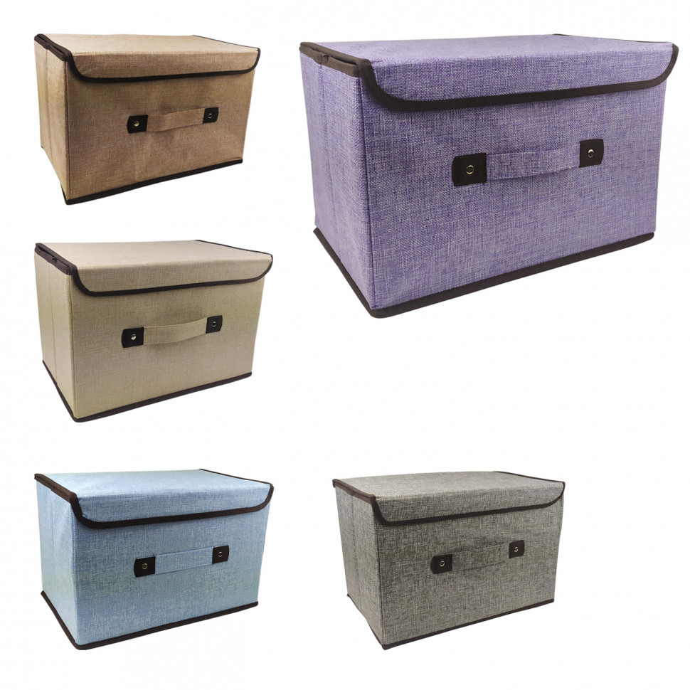 Корзина-сундук для игрушек CLR604 с крышкой, 40*24*25 см опт, дропшиппинг