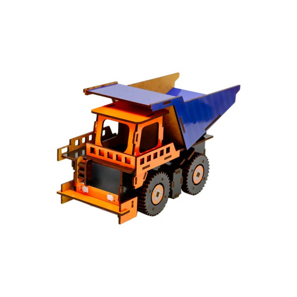 Дерев'яний 3D конструктор Самоскид Puz-00920, 96 деталей - гурт(опт), дропшиппінг 