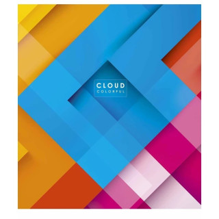 Тетрадь общая "Cloud colorful" 048-3161K-1 в клетку, 48 листов