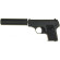Детский пистолет на пульках "COLT25 с глушителем" Galaxy G1A Металл, черный опт, дропшиппинг