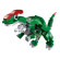 Детский Конструктор Qman 1414-1-6 трансформер (робот+динозавр) 93 дет опт, дропшиппинг