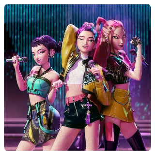 Фигурный пазл из дерева "Кейпоп охотники на демонов" PZ007-A3C-AC 180-250 деталей, размер А3,  картонная коробка