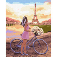 Картина по номерам "Романтика в Париже" ©Kira Corporal KHO2607 40х50 см