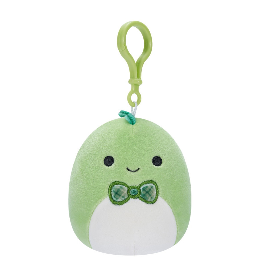 Мягкая игрушка Дино Денни Squishmallows SQCP00151 на клипсе 9 см опт, дропшиппинг