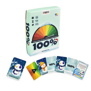 Настольная игра "100%" 30802 игральные карты 98 штук, инструкция