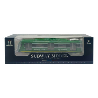 Детский игровой поезд 731-27K(Green) зеленый, светится, 23х4х5 см