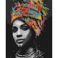 Картина по номерам "Африканский контраст" Brushme BS51369 40х50 см