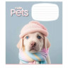 Зошит учнівський Cute pets 018-3253K-4 в клітинку на 18 аркушів - гурт(опт), дропшиппінг 