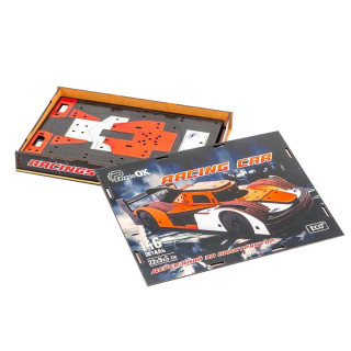 Деревянный 3D конструктор Racing Car Puz-01037, 146 деталей